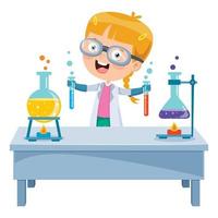 Concept Of Chemistry Experiment vector