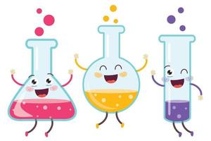 Concept Of Chemistry Experiment vector