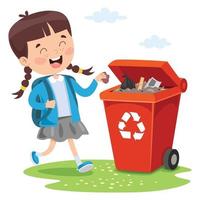 Concept Of Recycling And Cleaning vector