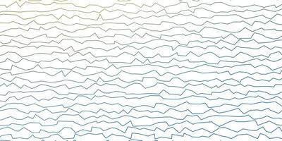 Dark Blue, Green vector pattern with wry lines. Illustration in abstract style with gradient curved. Pattern for business booklets, leaflets