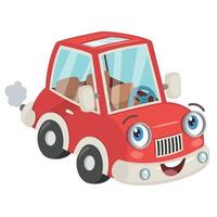 coche de dibujos animados para niños vector