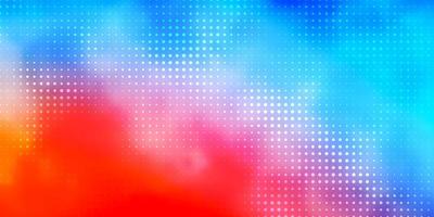 Light Blue, Red vector background with bubbles. Abstract colorful disks on simple gradient background. Pattern for websites.