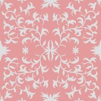 Floral folk damask pattern Fantasy flowers Floral geometric fantasy vector