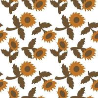 Folk flowers art pattern Floral abstract surface design  Seamless pattern vector