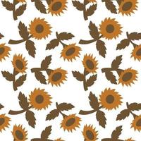 Folk flowers art pattern Floral abstract surface design  Seamless pattern vector