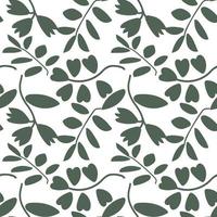 Folk flowers art pattern Floral abstract surface design  Seamless pattern vector