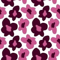 Folk flowers art pattern Floral abstract surface design  Seamless pattern vector