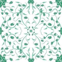 Floral folk damask pattern Fantasy flowers Floral geometric fantasy vector