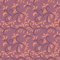 Folk flowers art pattern Floral abstract surface design  Seamless pattern vector