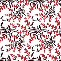 Folk flowers art pattern Floral abstract surface design  Seamless pattern vector