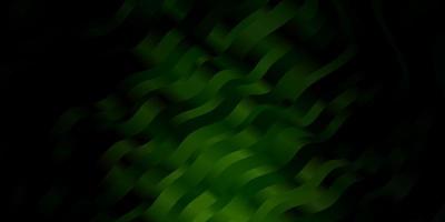 Dark Green vector background with wry lines. Brand new colorful illustration with bent lines. Template for your UI design.