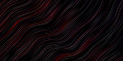 Dark Red vector background with curves. Abstract gradient illustration with wry lines. Pattern for booklets, leaflets.