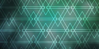 Light Green vector background with triangles. Beautiful illustration with triangles in nature style. Template for wallpapers.