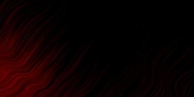 Dark Red vector texture with wry lines. Abstract illustration with gradient bows. Template for cellphones.