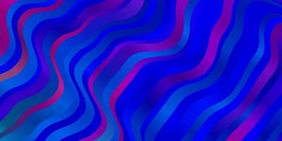 Light Blue, Red vector template with lines. Colorful abstract illustration with gradient curves. Pattern for ads, commercials.