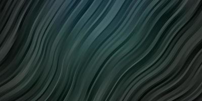 Dark Green vector template with curved lines. Illustration in abstract style with gradient curved. Pattern for ads, commercials.