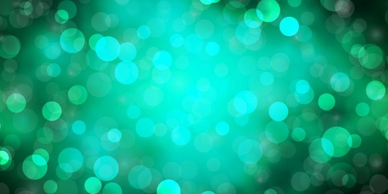 Dark Green vector layout with circles. Abstract colorful disks on simple gradient background. Design for your commercials.