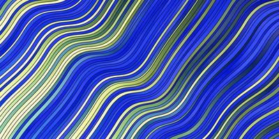 Light Blue, Green vector backdrop with bent lines. Brand new colorful illustration with bent lines. Template for cellphones.