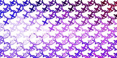 Light Purple vector pattern with feminism elements.