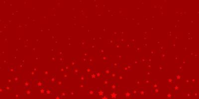 Dark Red vector template with neon stars. Shining colorful illustration with small and big stars. Pattern for wrapping gifts.