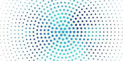 Light BLUE vector background with colorful stars. Blur decorative design in simple style with stars. Theme for cell phones.