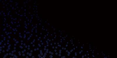 Dark Blue, Green vector texture with disks. Abstract decorative design in gradient style with bubbles. Design for your commercials.