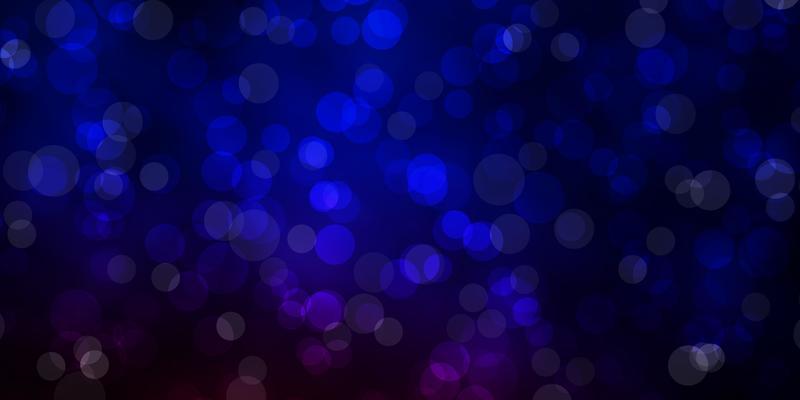 Dark Blue, Red vector background with circles. Abstract illustration with colorful spots in nature style. Pattern for booklets, leaflets.
