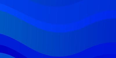 Light BLUE vector template with curves. Brand new colorful illustration with bent lines. Pattern for commercials, ads.