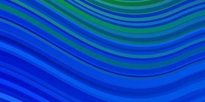 Light Blue, Green vector template with lines. Illustration in halftone style with gradient curves. Template for your UI design.