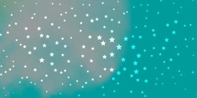 patrón de vector azul oscuro, verde con estrellas abstractas. Ilustración abstracta geométrica moderna con estrellas. tema para teléfonos celulares.