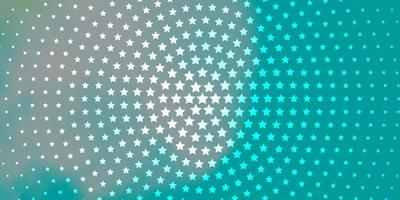 Light Blue, Green vector texture with beautiful stars. Blur decorative design in simple style with stars. Theme for cell phones.