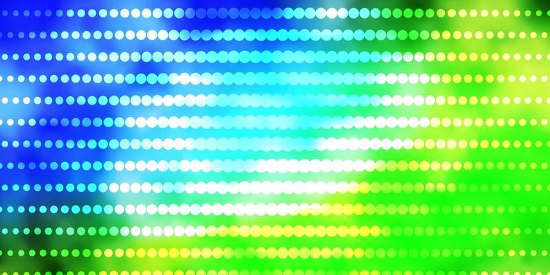 Light Blue, Green vector background with circles.