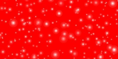 Light Red vector texture with beautiful stars. Blur decorative design in simple style with stars. Best design for your ad, poster, banner.