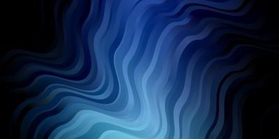 Dark Blue, Green vector background with curves. Colorful abstract illustration with gradient curves. Pattern for ads, commercials.