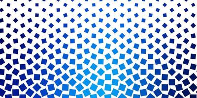 Light BLUE vector template in rectangles. Rectangles with colorful gradient on abstract background. Design for your business promotion.