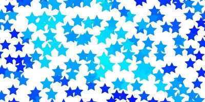 Light BLUE vector pattern with abstract stars. Decorative illustration with stars on abstract template. Theme for cell phones.