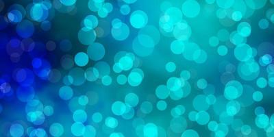 Light BLUE vector pattern with spheres. Modern abstract illustration with colorful circle shapes. Design for posters, banners.