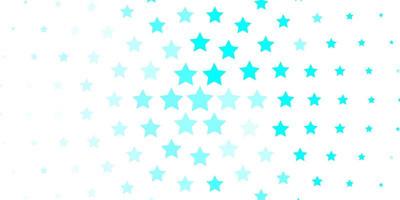 Light BLUE vector background with small and big stars. Colorful illustration with abstract gradient stars. Design for your business promotion.