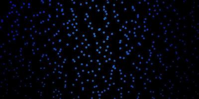 textura de vector azul oscuro con hermosas estrellas. difuminar el diseño decorativo en un estilo sencillo con estrellas. patrón para sitios web, páginas de destino.