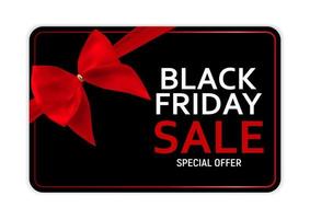 Black Friday Sale Banner Template. Vector Illustration