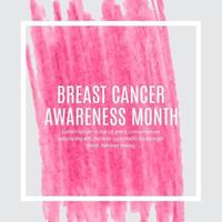 Breast Cancer Awareness Month Pink Ribbon Background Vector Illustration