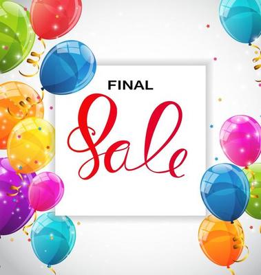 Abstract Designs Final Sale Banner Template with Frame. Vector I