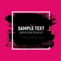 Abstract Brush Stroke Designs in Black, Pink and White Texture w vector