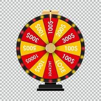 Casino Wheel Winner vector