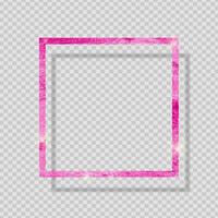 Pink Paint Glittering Textured Frame vector