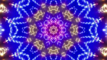 leuchtendes mehrfarbiges Lampenkaleidoskop video