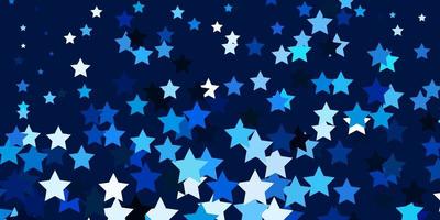 Light BLUE vector layout with bright stars. Colorful illustration with abstract gradient stars. Theme for cell phones.