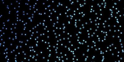patrón de vector azul oscuro con estrellas abstractas. Ilustración abstracta geométrica moderna con estrellas. patrón para envolver regalos.