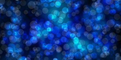 Light BLUE vector template with circles. Abstract illustration with colorful spots in nature style. Design for posters, banners.