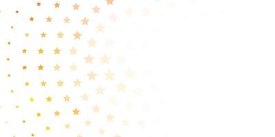 Light Orange vector pattern with abstract stars. Colorful illustration in abstract style with gradient stars. Pattern for new year ad, booklets.